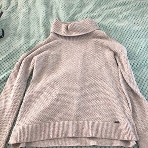 hollister sweater turtle neck and off the shoulder